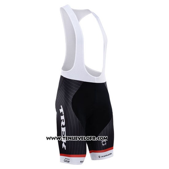 2015 Maillot Ciclismo Trek Factory Racing Factory Racing Blanc et Noir Manches Courtes et Cuissard